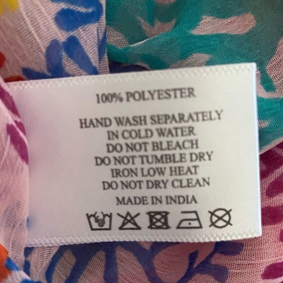 America & Beyond Colorful Cover Up Kimono - Picture 7 of 9